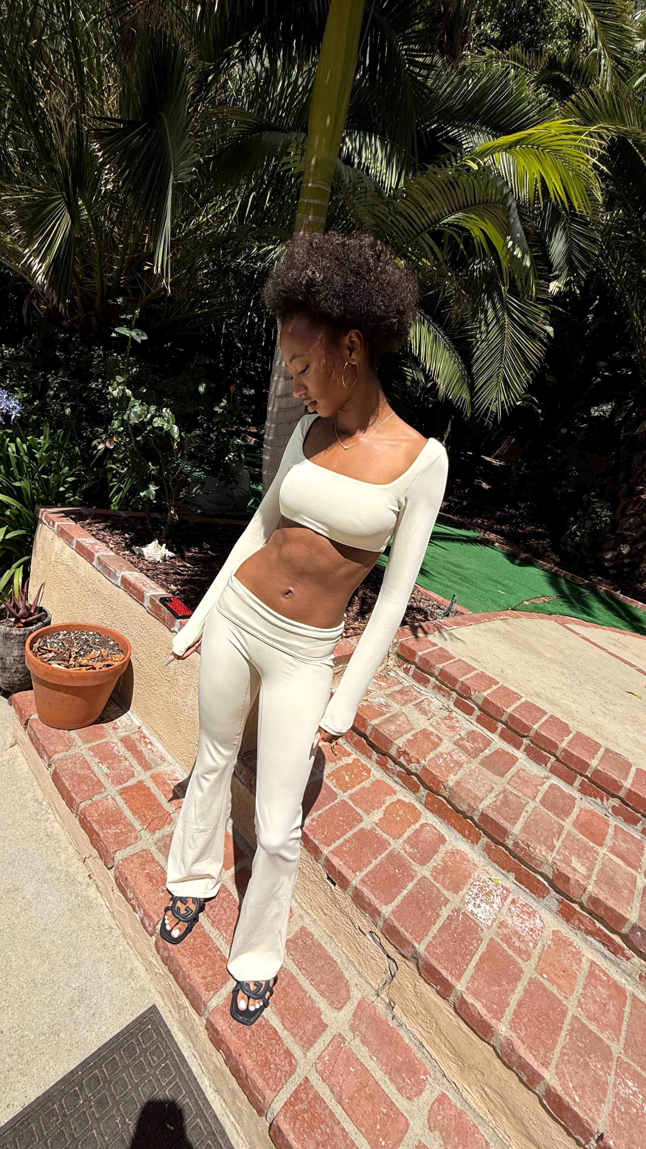 Buttery Yoga Top — soft long sleeve activewear top, alternate view