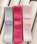 Ferro FORME Resistance Bands — set of three fabric hip bands with carry pouch