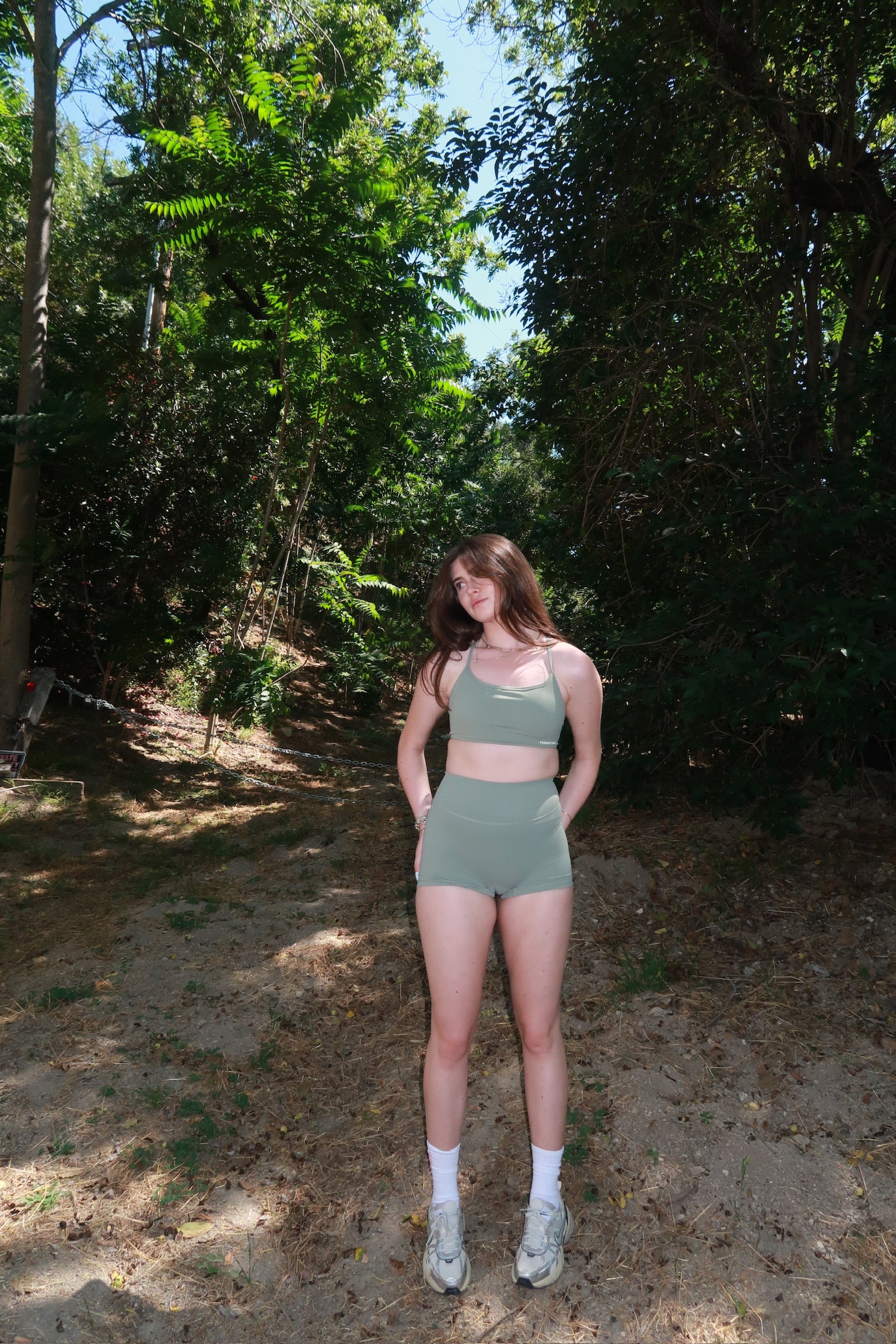 Naked Sports Bra — seamless sports bra shown on model