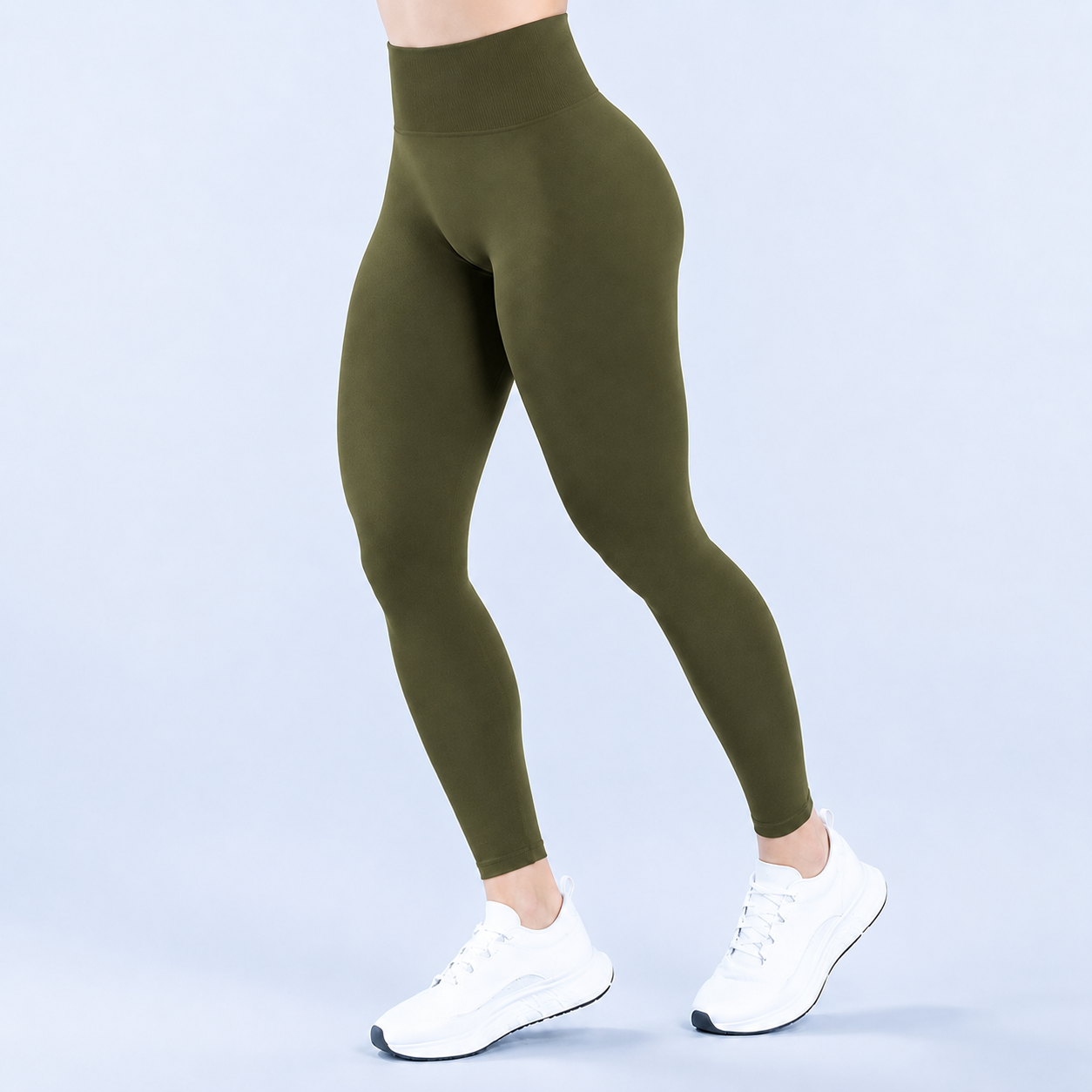 Balance Leggings — seamless performance leggings, side view