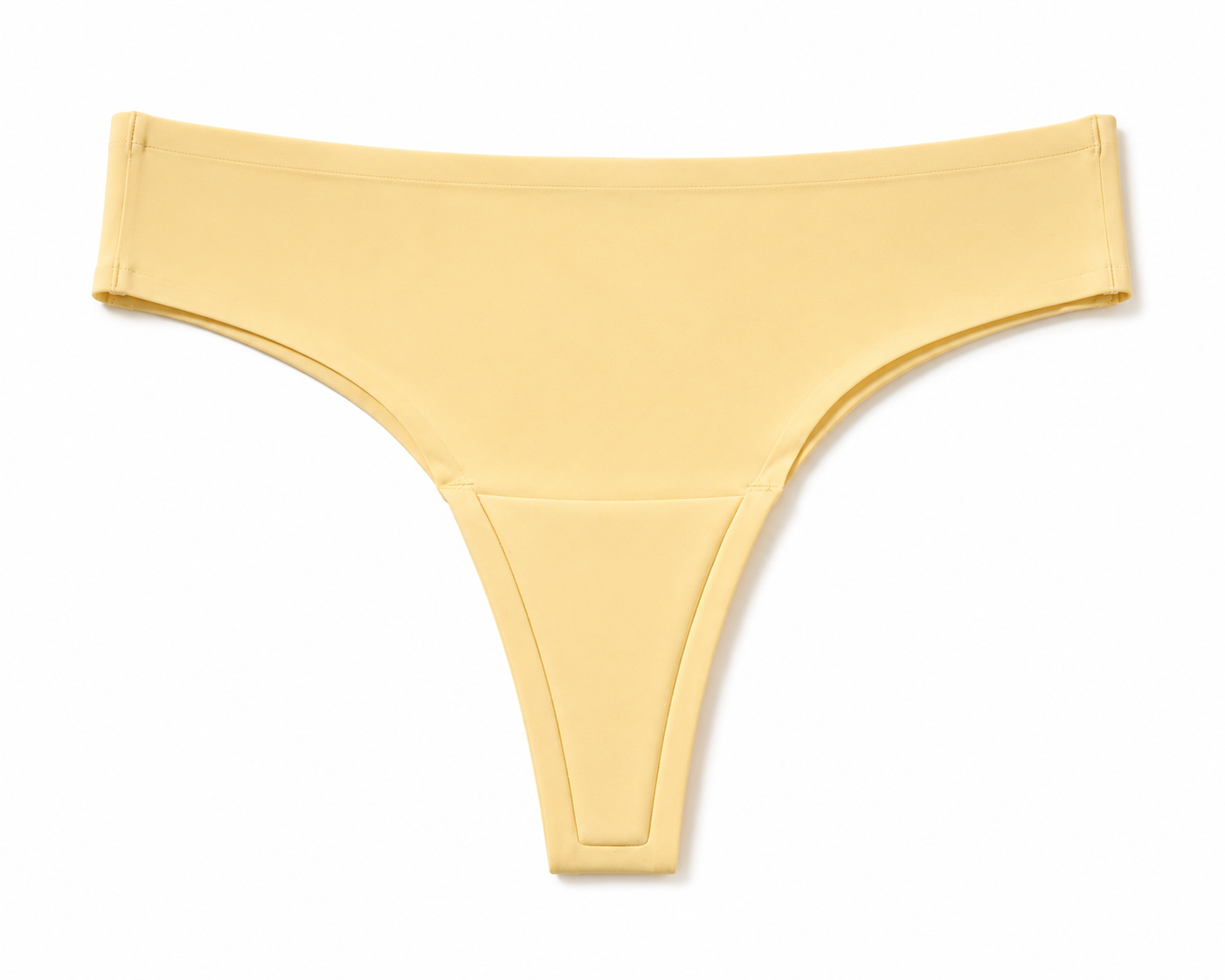 No Show Seamless High-Waist Thong — high rise silhouette detail